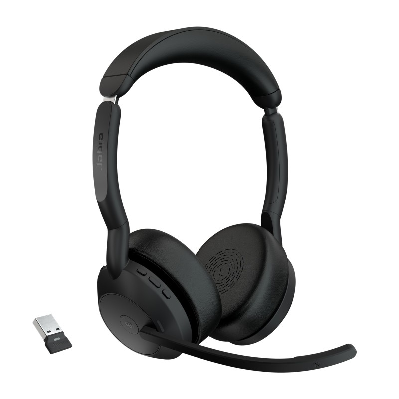 Jabra Evolve2 55, Sans fil, BureauCentre d'appels, 20 - 20000 Hz, 130 g, Casque