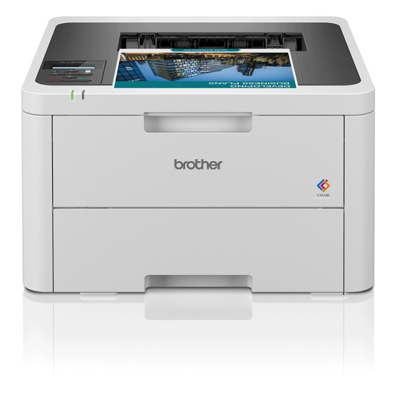 Brother HL-L3215CW - Imprimante laser couleur A4 compacte. Eligible au forfait EcoPro., LED, Couleur, 600 x 2400 DPI, A4, 18 ppm, Blanc