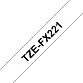 Brother TZE-FX221, Noir sur blanc, TZe, Noir, Transfert thermique, Philippines, 5 année