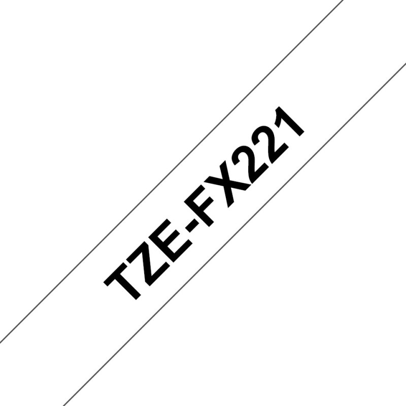Brother TZE-FX221, Noir sur blanc, TZe, Noir, Transfert thermique, Philippines, 5 année