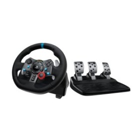 Logitech G G29 Driving Force, Volant + pédales, PC, PlayStation 4, PlayStation 5, Playstation 3, Croix directionnelle, Analogique, Avec fil, USB