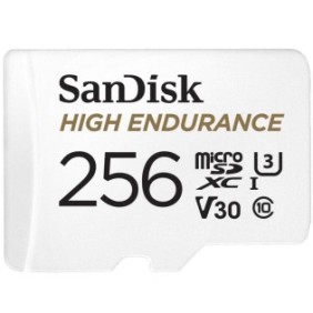 SanDisk High Endurance, 256 Go, MicroSDXC, Classe 10, UHS-I, 100 Mos, 40 Mos