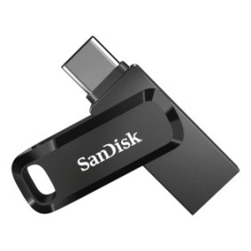 SanDisk Ultra Dual Drive, 128 Go, USB Type-A USB Type-C, 3.2 Gen 1 3.1 Gen 1, 150 Mos, Slide, Noir, Argent