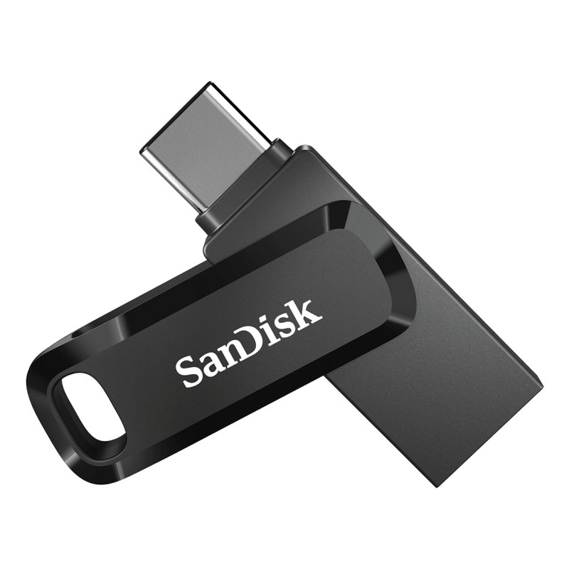 SanDisk Ultra Dual Drive, 128 Go, USB Type-A USB Type-C, 3.2 Gen 1 3.1 Gen 1, 150 Mos, Slide, Noir, Argent