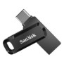 SanDisk Ultra Dual Drive, 128 Go, USB Type-A USB Type-C, 3.2 Gen 1 3.1 Gen 1, 150 Mos, Slide, Noir, Argent