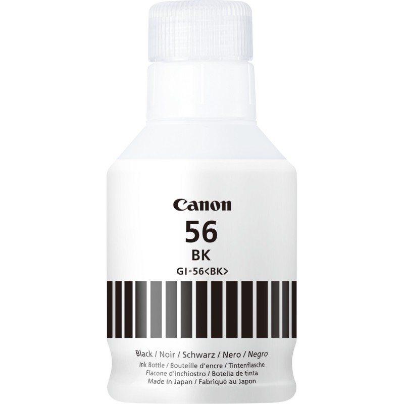 Canon Bouteille d'encre noire GI-56BK, Original, Noir, Canon, MAXIFY GX6050, GX7050, 6000 pages, Jet d'encre