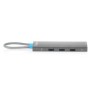 DIGITUS Station d'accueil USB-C, 8 ports, Universel, USB Type-C, Gris