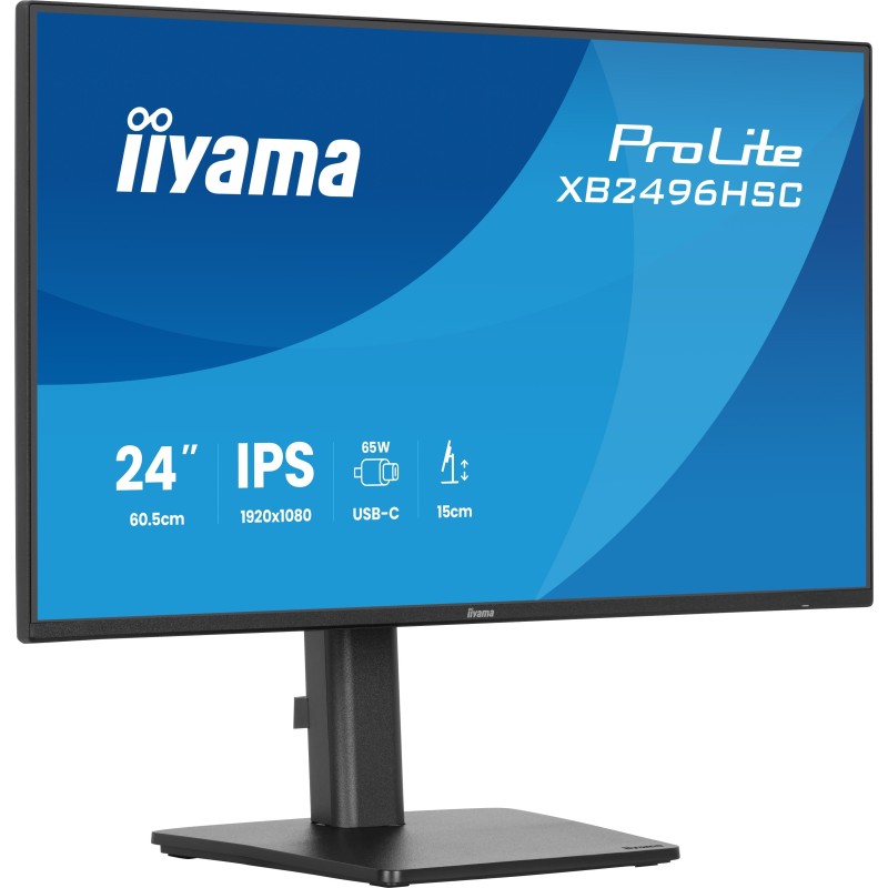 Iiyama ProLite XB2496HSC-B1, 60,5 cm 23.8", 1920 x 1080 pixels, Full HD, LED, 3 ms, Noir