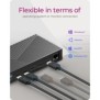 ICY BOX IB-DK2246AC, Avec fil, USB 3.2 Gen 2 3.1 Gen 2 Type-A, 10,100,1000 Mbits, Noir, 3840 x 2160 pixels, 60 Hz
