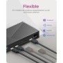ICY BOX IB-DK2246AC, Avec fil, USB 3.2 Gen 2 3.1 Gen 2 Type-A, 10,100,1000 Mbits, Noir, 3840 x 2160 pixels, 60 Hz