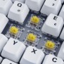 Sharkoon SKILLER SGK50 S3 PBT, Avec fil, USB, Clavier mécanique, QWERTZ, LED RGB, Blanc