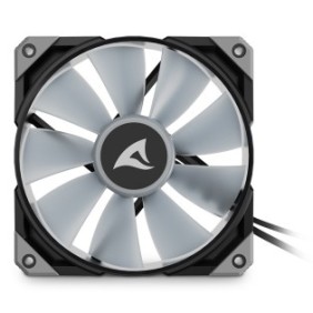 Sharkoon F50, Ventilateur, 12 cm, 600 trmin, 2000 trmin, 132 m³h, Noir, Gris