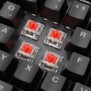 Sharkoon SKILLER SGK20 Red, Avec fil, USB, Clavier mécanique, QWERTZ, LED RGB, Noir