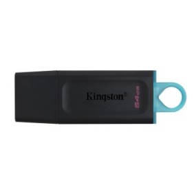 Kingston DataTraveler Exodia - Clé USB 3.2, 64 Go, USB Type-A, 3.2 Gen 1 3.1 Gen 1, Casquette, 11 g, Noir, Turquoise