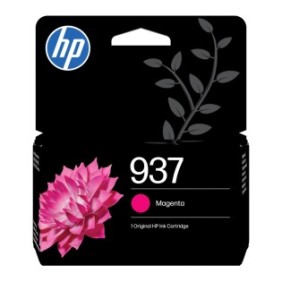 HP 937 Cartouche Encre Authentique Magenta, Rendement standard, Magenta, 1 pièce, 800 pages, Paquet unique