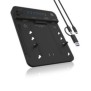 ICY BOX IB-2913MCL-C31, HDD, SSD, SATA, Série ATA II, Série ATA III, 2.5,3.5,M.2, USB 3.2 Gen 2 3.1 Gen 2 Type-C, Noir, Plastique
