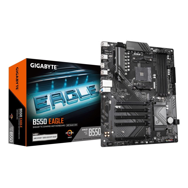 Gigabyte B550 EAGLE Carte mère - Processeurs AMD Ryzen série 5000 G