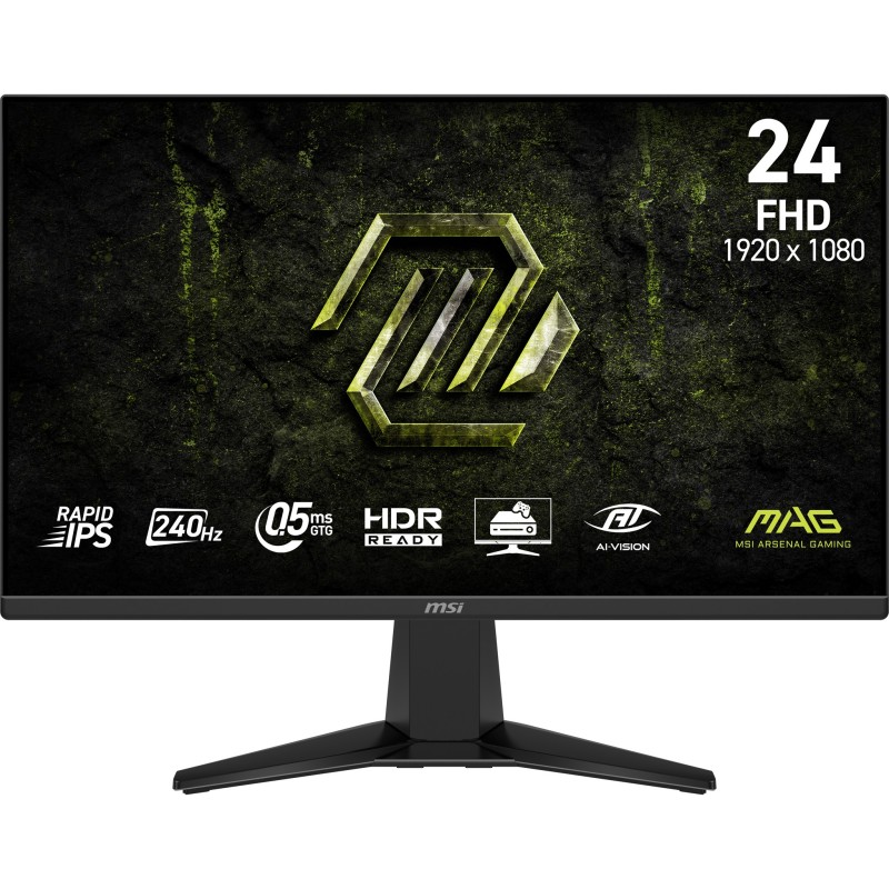 MSI MAG 245F X24, 60,5 cm 23.8", 1920 x 1080 pixels, Full HD, LCD, 0,5 ms, Noir