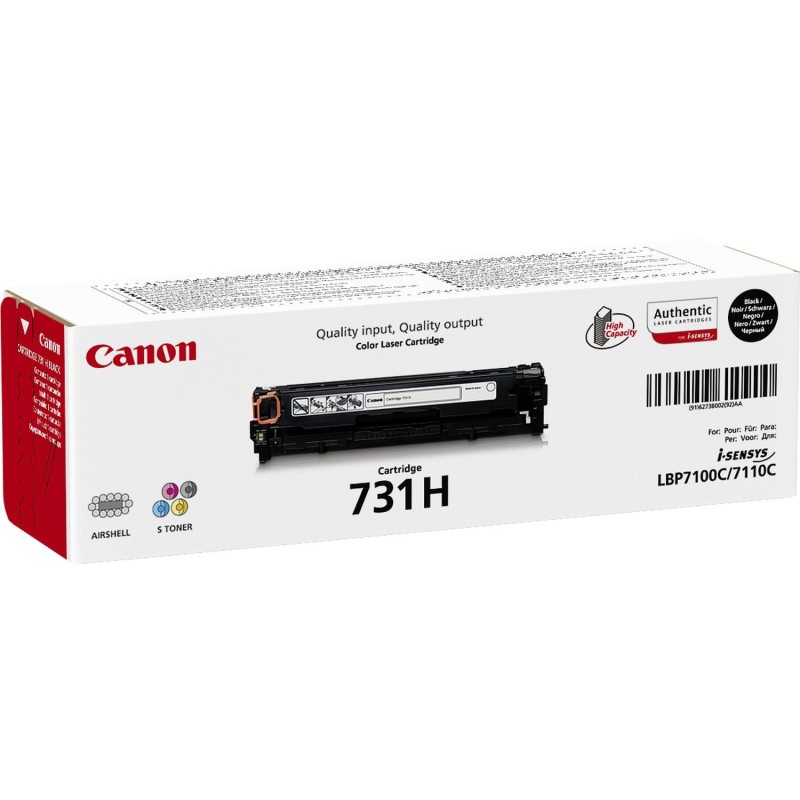 Canon 731H, 2400 pages, Noir, 1 pièce
