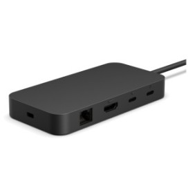 Microsoft Surface USB4 Dock, Avec fil, USB4, 1000 Mbits, Noir, 60 Hz, Kensington