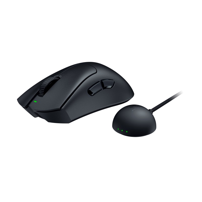 Razer DeathAdder V4 Pro, Droitier, Optique, RF Wireless + USB Type-A, 45000 DPI, Noir