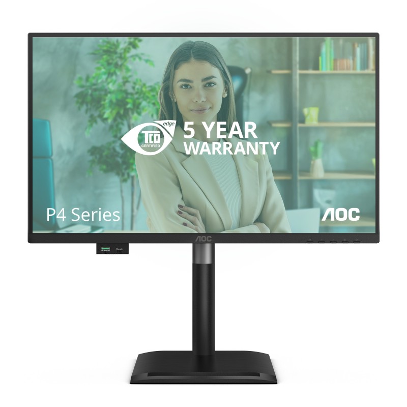 AOC 24P4U, 60,5 cm 23.8", 1920 x 1080 pixels, Full HD, 4 ms, Noir