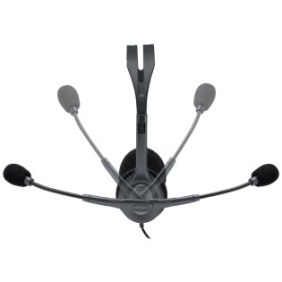 Logitech H111, Avec fil, BureauCentre d'appels, 20 - 20000 Hz, 74 g, Casque, Noir