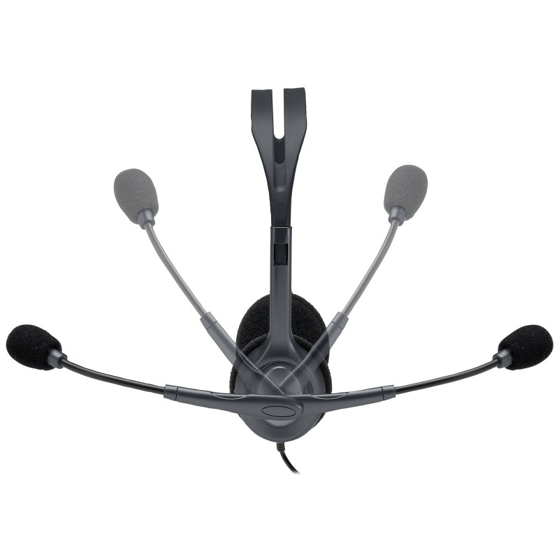 Logitech H111, Avec fil, BureauCentre d'appels, 20 - 20000 Hz, 74 g, Casque, Noir