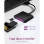 ICY BOX IB-CR301-U3, CF, MicroSD , SD, SDHC, SDXC, Noir, 5000 Mbits, 2 Go, USB 3.2 Gen 1 3.1 Gen 1, 44 mm