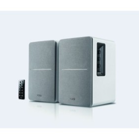 Edifier R1280DB, 2.0 canaux, Avec fil &sans fil, 42 W, 55 - 20000 Hz, Argent, Blanc
