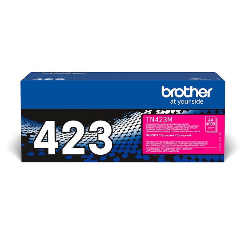 Brother Cartouche de toner TN-423M originale – Magenta, 4000 pages, Magenta, 1 pièce