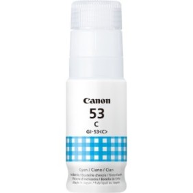 Canon Bouteille d'encre cyan GI-53C, Original, Cyan, Canon, PIXMA G650 PIXMA G550, 60 ml, Jet d'encre