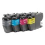 Brother LC422VAL - Pack de cartouches d'encre originales, Noir, Cyan, Magenta, Jaune, 4 pièce, 550 pages, 550 pages, Multi pack
