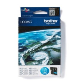 Brother LC985C - Cartouche d'encre originale – Cyan, Cyan, 1 pièce, 260 pages, Paquet unique