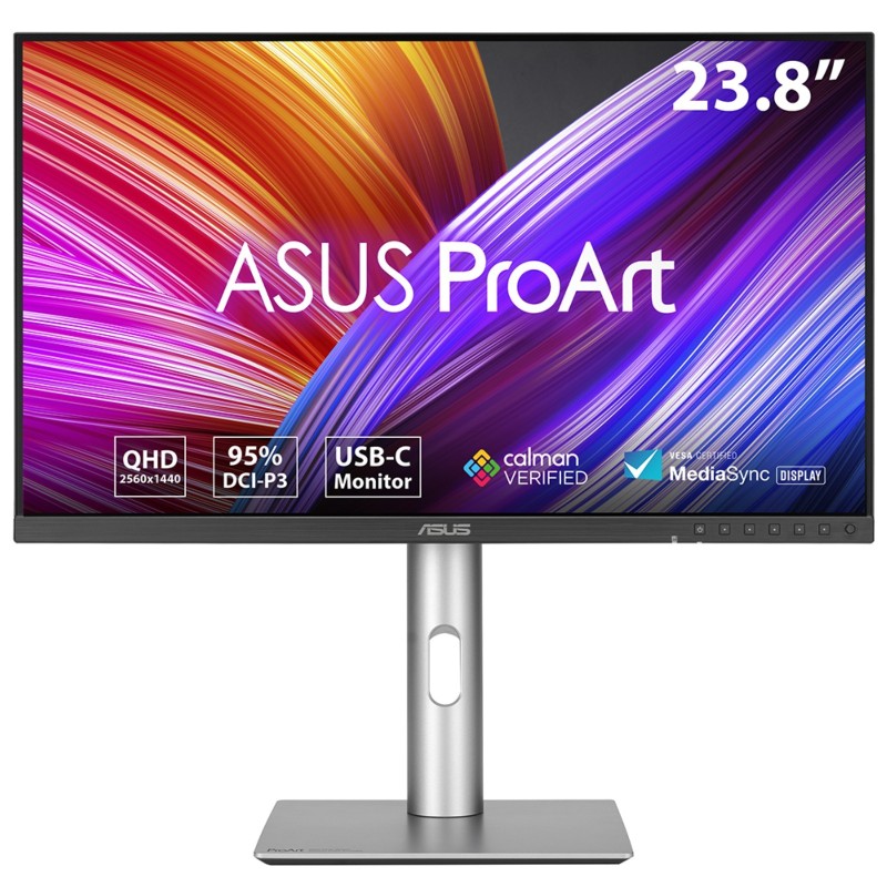 ASUS ProArt Display PA24ACRV, 60,5 cm 23.8", 2560 x 1440 pixels, Quad HD, LCD, 5 ms, Noir