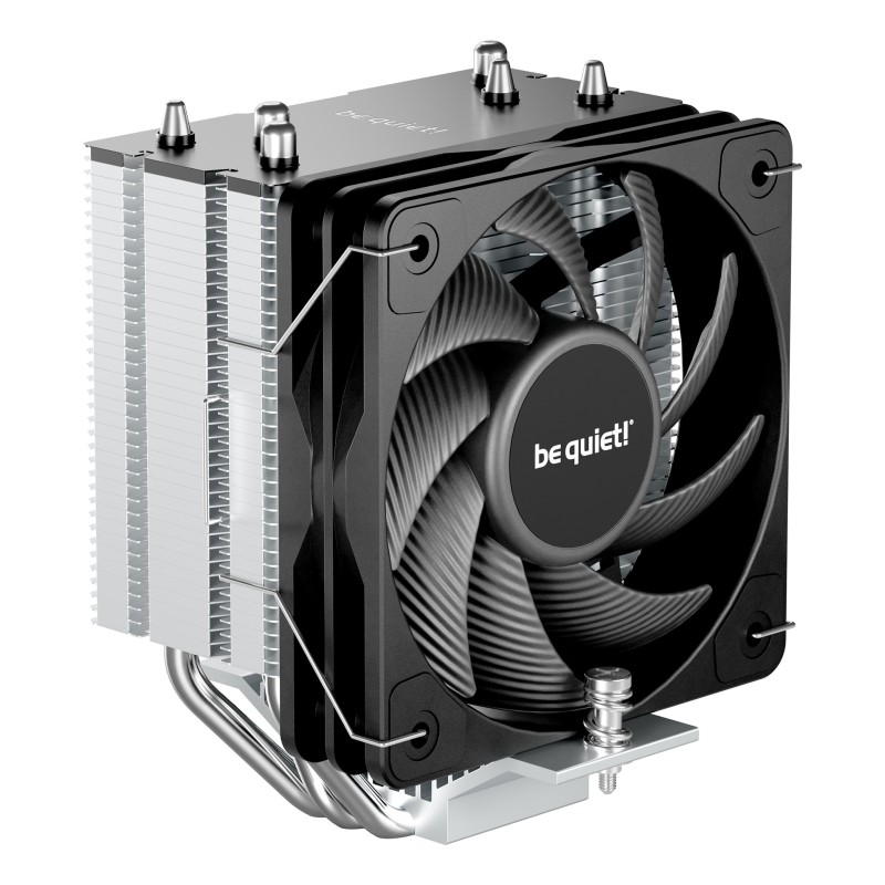 Be Quiet! Pure Rock Slim 3 | Ventirad compact mono tour, socket Intel et AMD, Refroidisseur d'air, 10 cm, 1700 trmin, 60,3 m³h, Argent