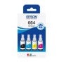 Epson 664 Multipack 4 couleurs EcoTank, Original, Noir, Cyan, Magenta, Jaune, EcoTank L555 EcoTank L355 EcoTank ET-4500 EcoTank ET-2650 EcoTank ET-2600 EcoTank ET-2550 EcoTank..., 70 ml, 70 ml, Jet d'encre