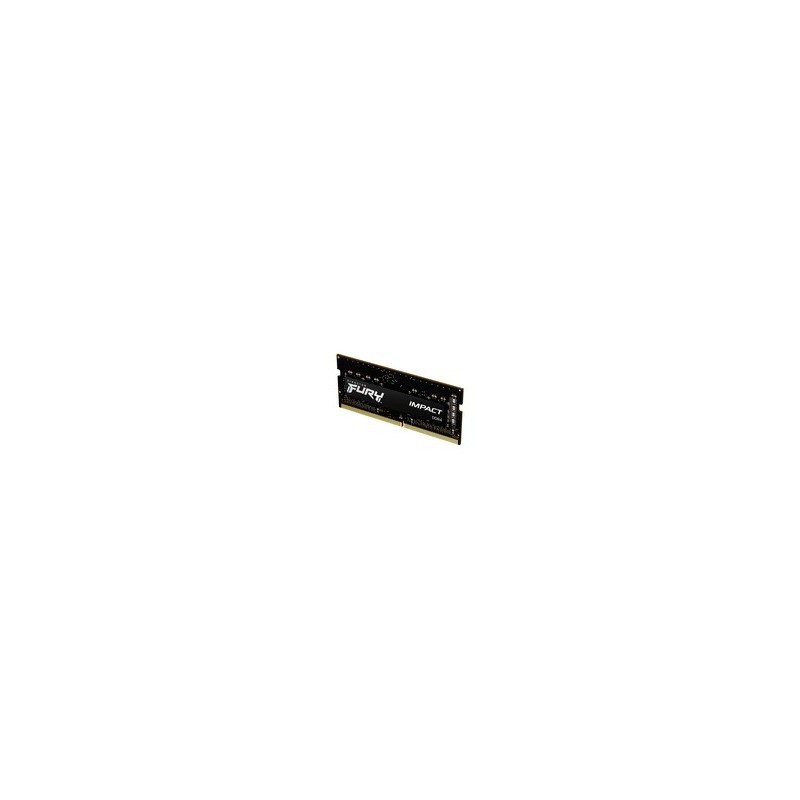 Kingston FURY 8GB 3200MTs DDR4 CL20 SODIMM Impact, 8 Go, 1 x 8 Go, DDR4, 260-pin SO-DIMM, Noir