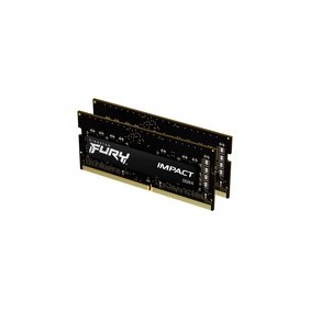 Kingston FURY 16GB 3200MTs DDR4 CL20 SODIMM Kit of 2 Impact, 16 Go, 2 x 8 Go, DDR4, 260-pin SO-DIMM
