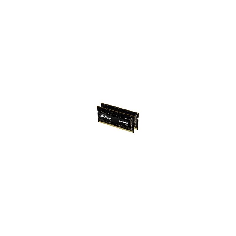 Kingston FURY 16GB 3200MTs DDR4 CL20 SODIMM Kit of 2 Impact, 16 Go, 2 x 8 Go, DDR4, 260-pin SO-DIMM