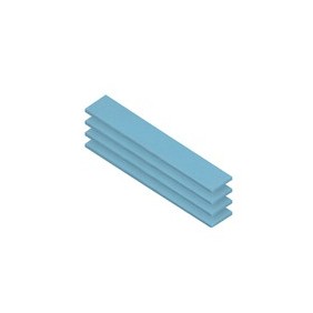 Arctic TP-3, Pad thermique, Bleu, 120 mm, 20 mm, 0,5 mm, 4 pièce