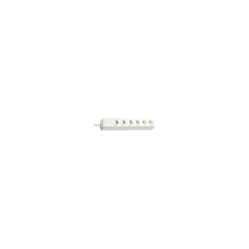 Brennenstuhl Eco-Line, 6 sortie CA, Type H, Blanc, 1,5 m, 330 mm
