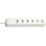 Brennenstuhl Eco-Line, 6 sortie CA, Type H, Blanc, 1,5 m, 330 mm