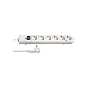 Brennenstuhl 1153320100, 2 m, Intérieure, Blanc, 6 sortie CA, 420 mm, Blanc