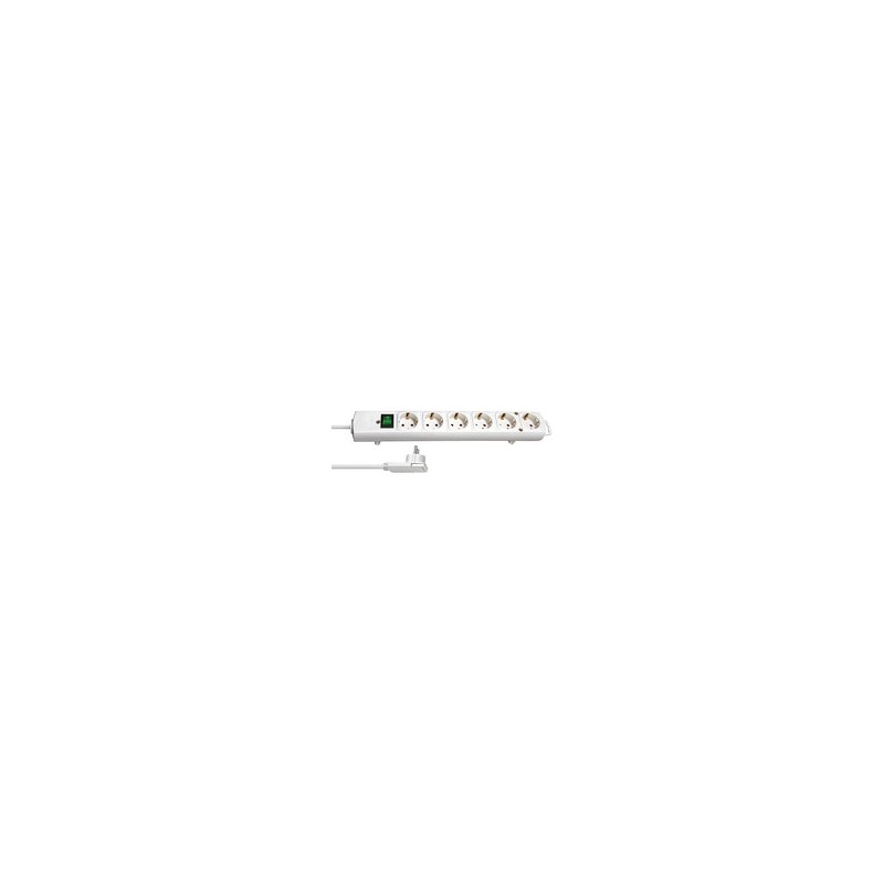 Brennenstuhl 1153320100, 2 m, Intérieure, Blanc, 6 sortie CA, 420 mm, Blanc