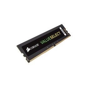Corsair ValueSelect 8GB, DDR4, 2400MHz, 8 Go, 1 x 8 Go, DDR4, 2400 MHz, 288-pin DIMM, Noir
