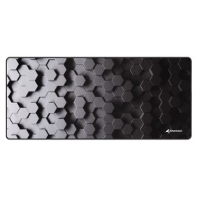 Sharkoon SKILLER SGP30, Noir, Gris, Motif, Caoutchouc, Textile, Base antidérapante, Tapis de souris de jeu