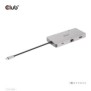 Club 3D CSV-1594, USB 3.2 Gen 1 3.1 Gen 1 Type-C, 100 W, 10,100,1000 Mbits, Noir, Gris, MicroSD , SD, 60 Hz