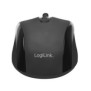 LogiLink ID0031, Ambidextre, Optique, RF sans fil, 1600 DPI, Noir