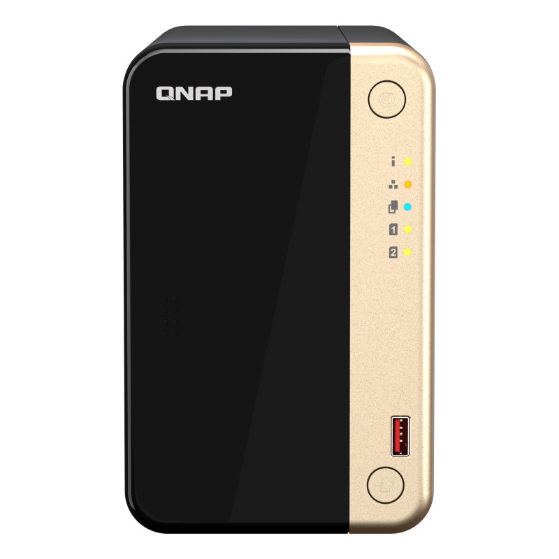 QNAP TS-264, NAS, Tower, Intel® Celeron®, N5095, 8 Go, 0 To